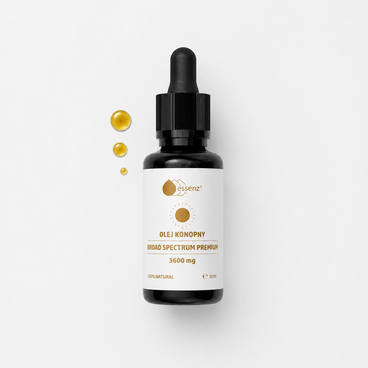 Olej konopny broad spectrum premium 3600 mg 30ml
