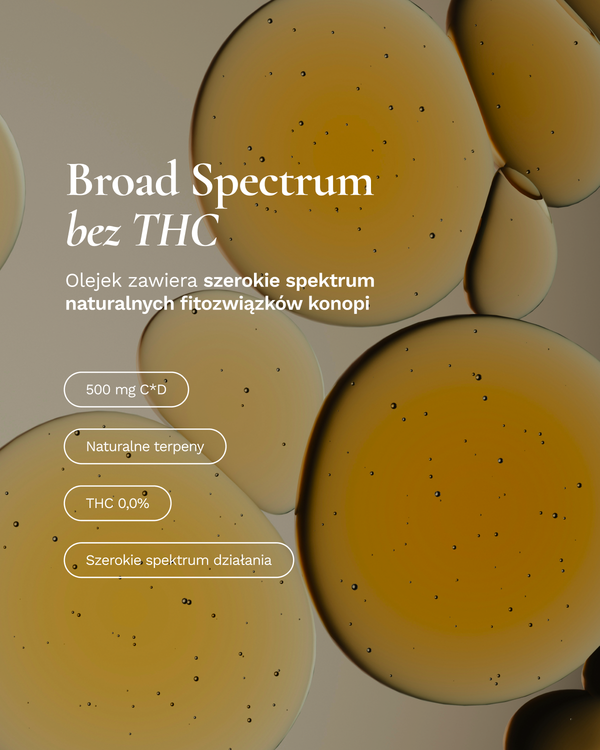 Olej konopny Basic Broad Spectrum 5% 500 mg 10 ml