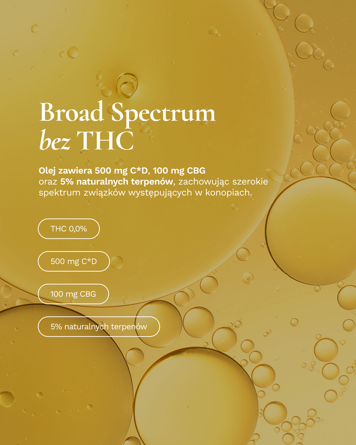 Olej konopny broad spectrum premium 600 mg 30ml
