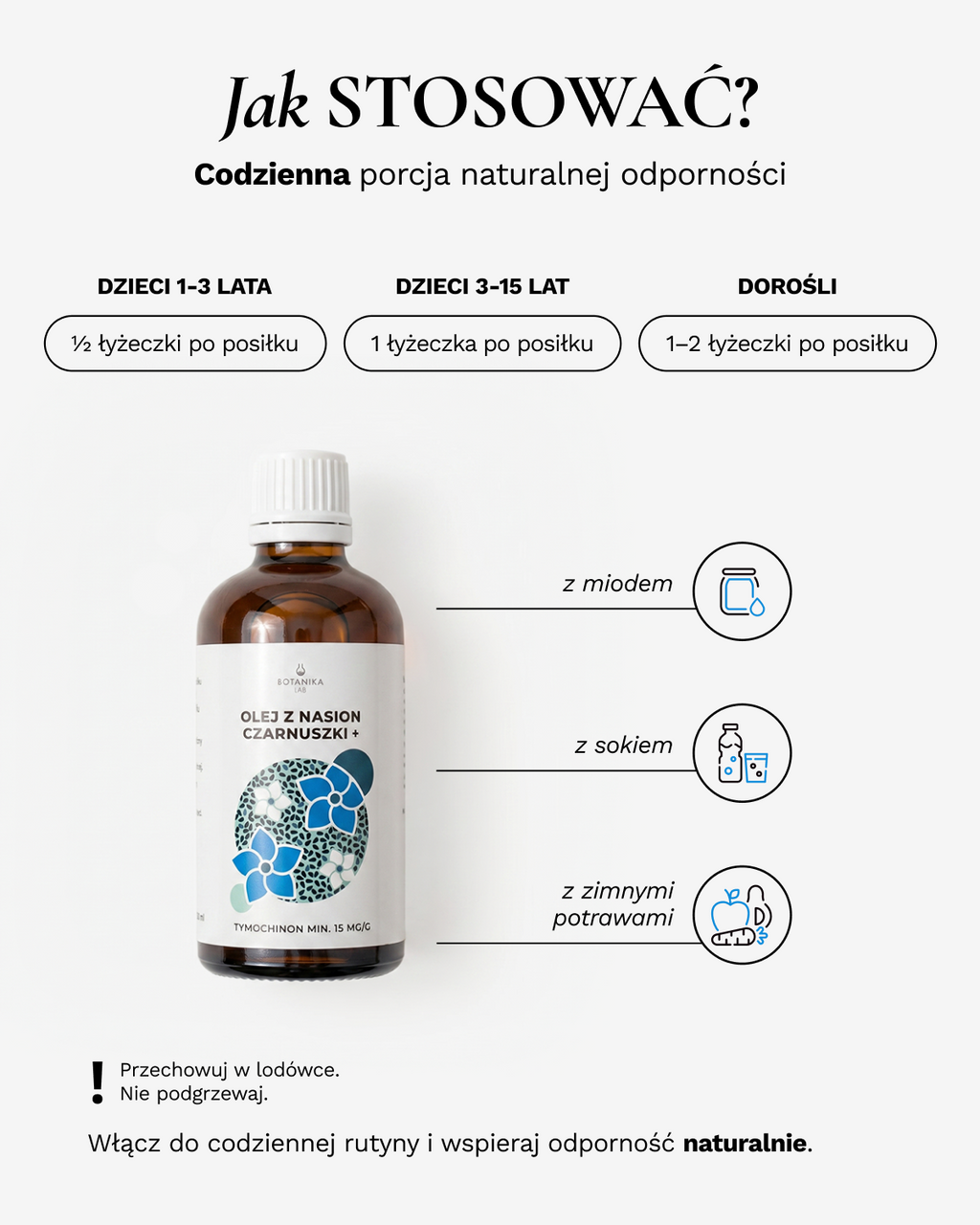 Olej z czarnuszki + super mocny 250ml