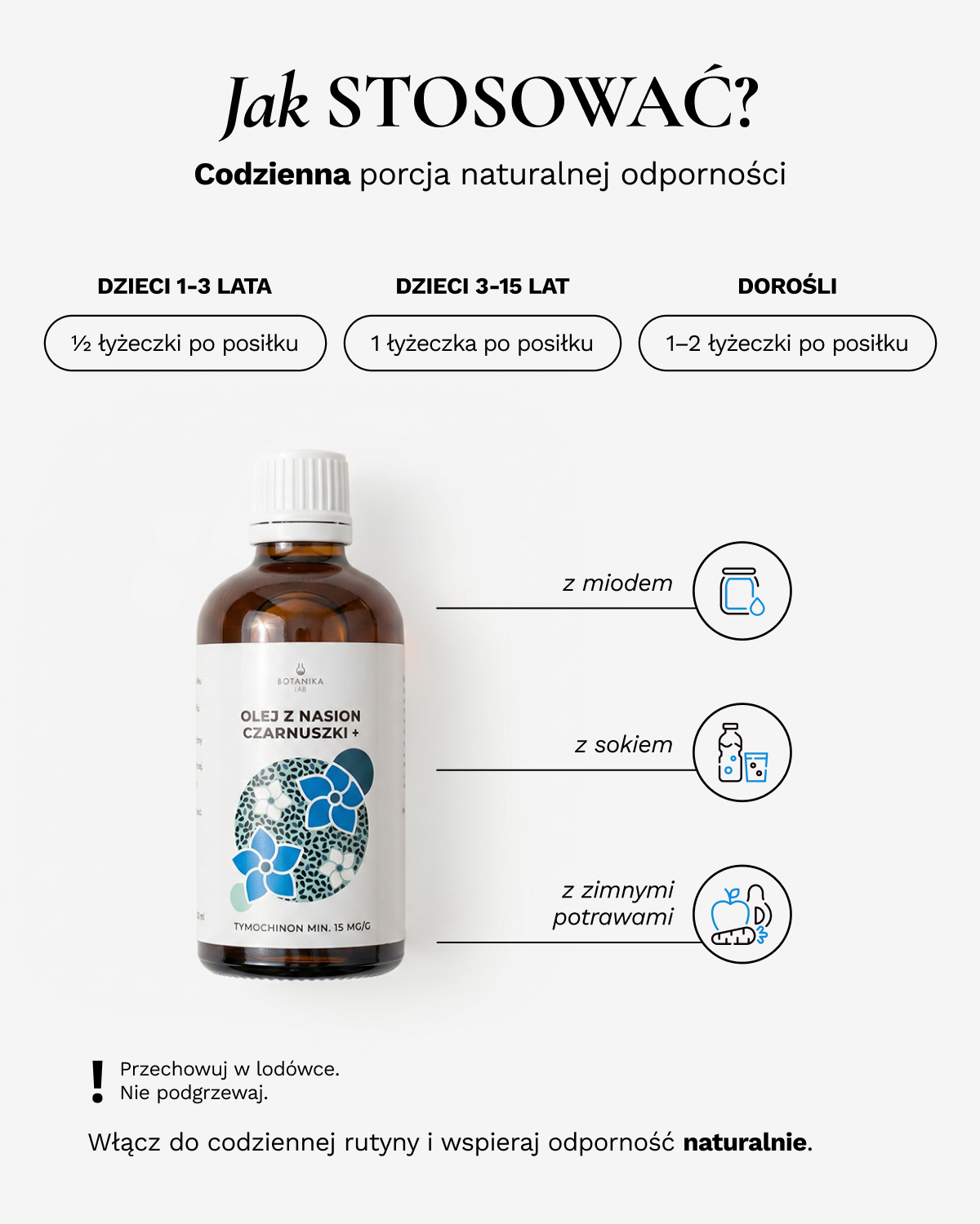 Olej z czarnuszki + super mocny 250ml