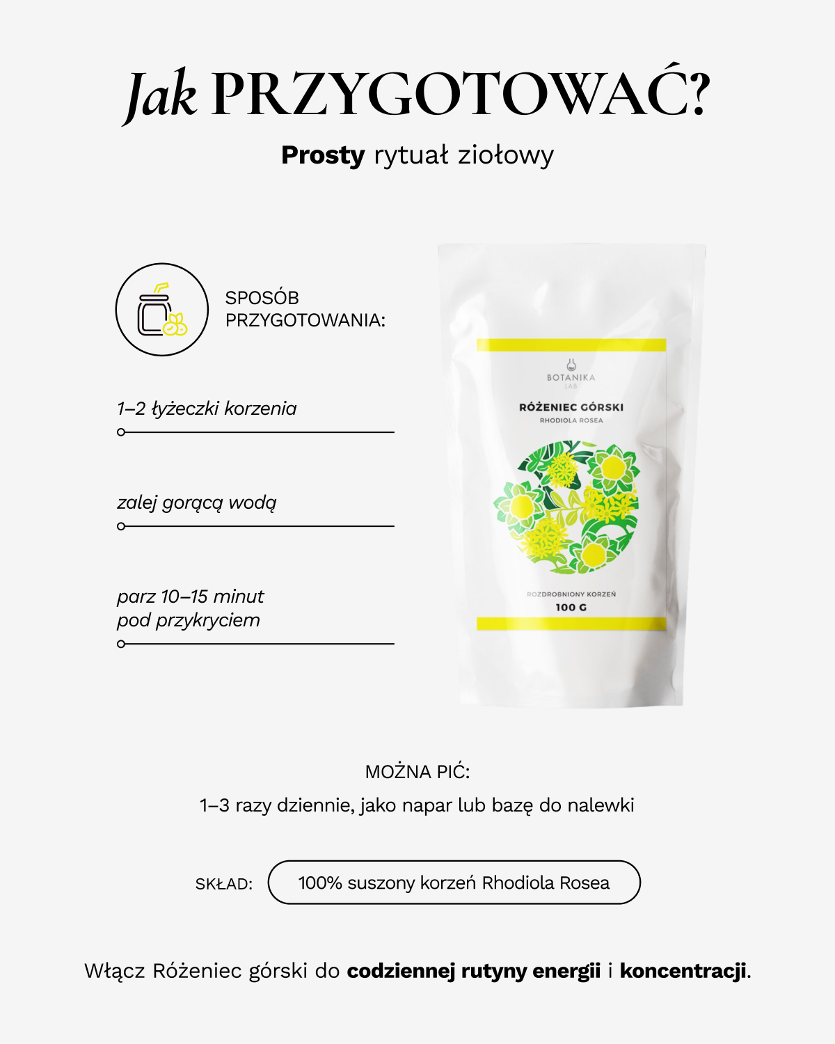 Różeniec Górski korzeń 100g