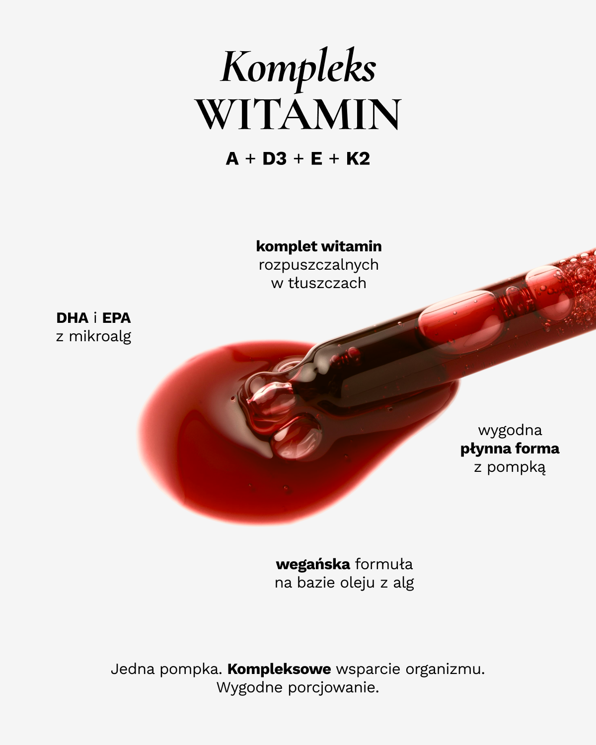 Witaminy ADEK pochodzenia roślinnego 20ml - suplement diety