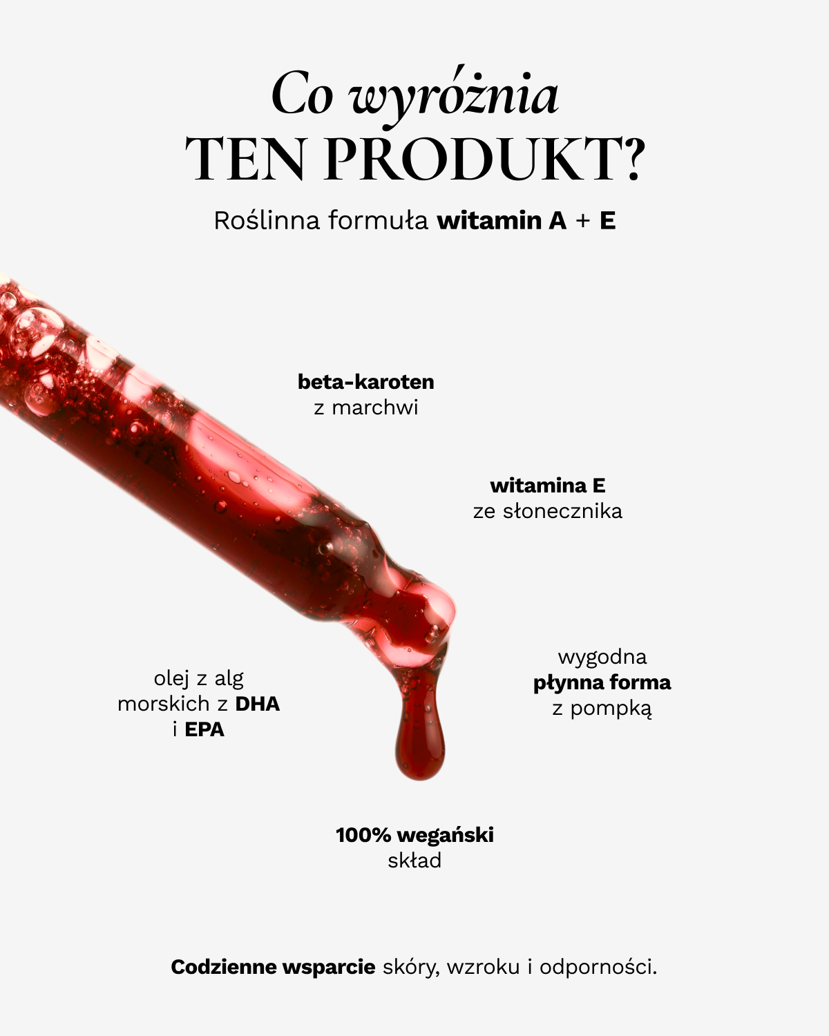 Witamina A+E pochodzenia roślinnego 20ml - suplement diety