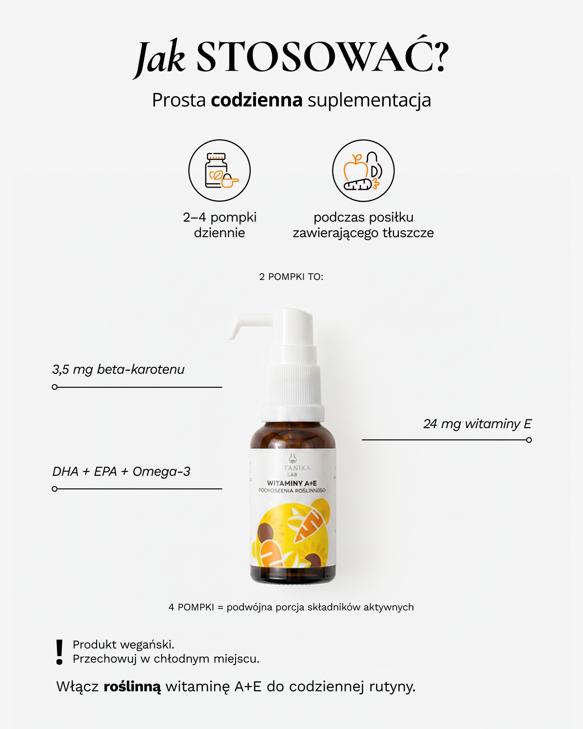 Witamina A+E pochodzenia roślinnego 20ml - suplement diety