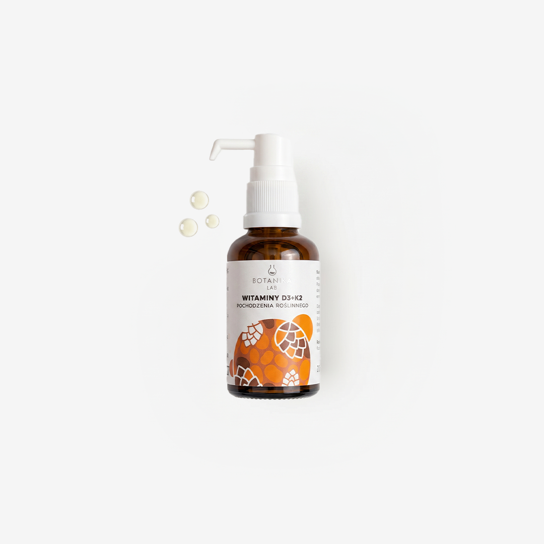 Witamina D3+K2 pochodzenia roślinnego 20 ml - suplement diety