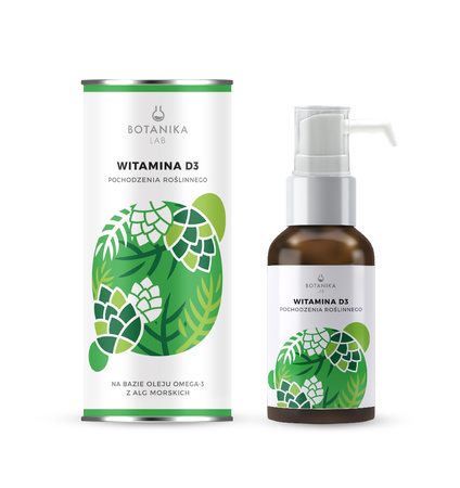 Witamina D3 pochodzenia roślinnego 20ml - suplement diety