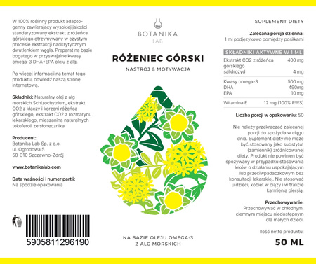 Różeniec górski - 50 ml